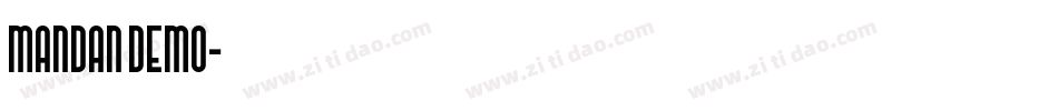 Mandan Demo字体转换